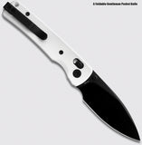 Miguron Knives Vakor Crossbar Lock White G10 Folding 14C28N Pocket Knife 817AWH