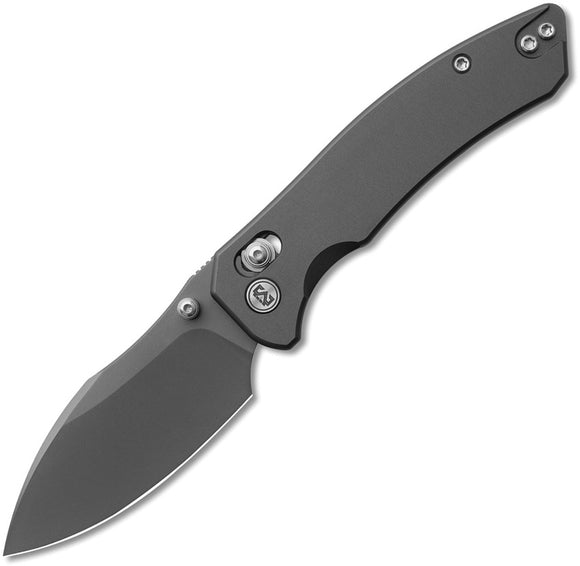 Miguron Knives Norsa Crossbar Lock Dark Gray Aluminum Folding D2 Steel Pocket Knife 820ADG
