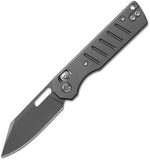 Miguron Knives Gatov Crossbar Lock Dark Gray Aluminum Folding D2 Steel Pocket Knife 822ADG