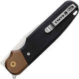 Rapax Buddy Linerlock Black G10 Folding VG-10 Drop Pt Pocket Knife 003BKSA