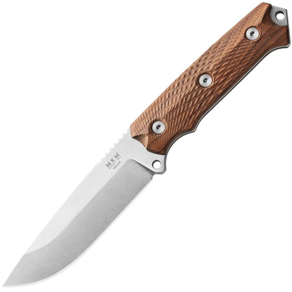 Wander Tactical Barracuda Blue Micarta Handle Iron Washed Fixed