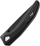 MKM-Maniago Knife Makers Detonario Linerlock Blackout Aluminum Folding M390 Knife DTABKB