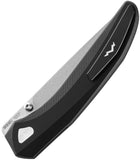 MKM-Maniago Knife Makers Detonario Linerlock Black Aluminum Folding M390 Knife DTABK