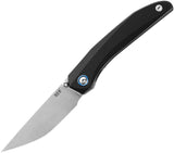 MKM-Maniago Knife Makers Detonario Linerlock Black Aluminum Folding M390 Knife DTABK