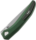 MKM-Maniago Knife Makers Detonario Linerlock Green Aluminum Folding M390 Knife DTAG