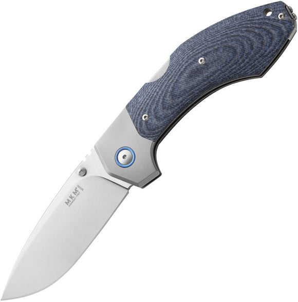 MKM-Maniago Knife Makers Hero Lockback Denim Micarta Folding Bohler M390 Knife HRDCT