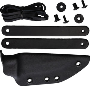 MKM-Maniago Knife Makers TPF Defense Black Kydex Fixed Blade Knife Sheath KSTPFD
