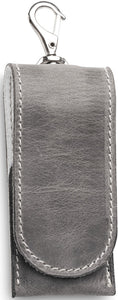 MKM-Maniago Knife Makers Gray Leather Multi-Tool Gear Pouch LTP1