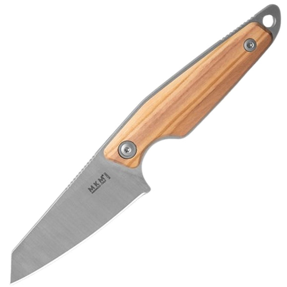 MKM-Maniago Knife Makers Makro 2 Olive Wood Bohler M390 Fixed Blade Knife MA02O