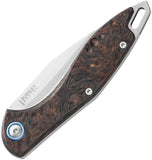 MKM-Maniago Knife Makers Fara Slip Joint Bronze Carbon Fiber Folding M390 Knife MY01DMCP