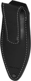 MKM-Maniago Knife Makers Black Leather Magnetic Fixed Blade Pocket Sheath PLSMFB