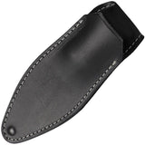 MKM-Maniago Knife Makers Black Leather Magnetic Fixed Blade Pocket Sheath PLSMFB