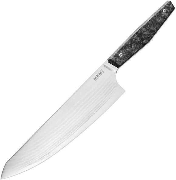 MKM-Maniago Knife Makers Prima Gyuto Chef's Carbon Fiber Fixed Blade Kitchen Knife GYCFD