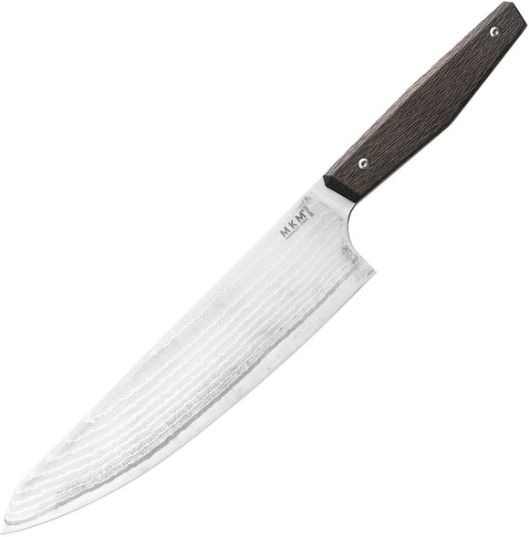 MKM-Maniago Knife Makers Prima Gyuto Chef's Raindrop Carbon Fiber Fixed Blade Kitchen Knife GYCFRG