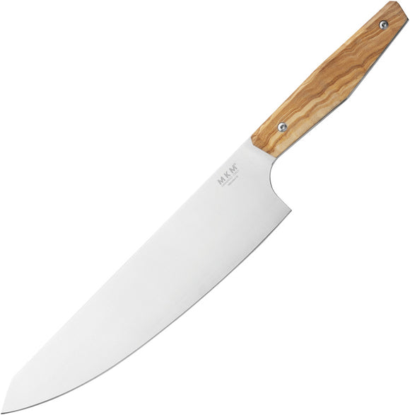 MKM-Maniago Knife Makers Prima Gyuto Chef's Olive Wood Fixed Blade Kitchen Knife PRGYO