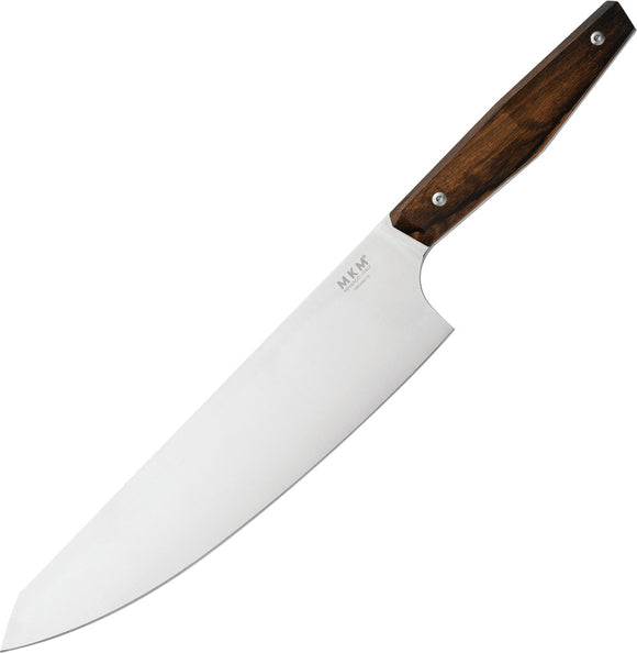 MKM-Maniago Knife Makers Prima Gyuto Chef's Ziricote Wood Fixed Blade Kitchen Knife PRGYZ