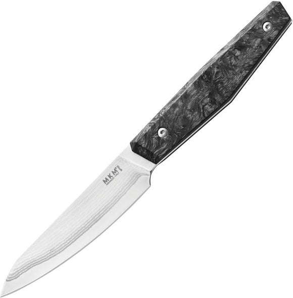 MKM-Maniago Knife Makers Prima Paring Carbon Fiber Fixed Blade Kitchen Knife PRPACFD