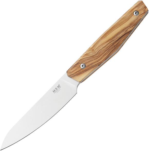 MKM-Maniago Knife Makers Prima Paring Olive Wood Fixed Blade Kitchen Knife PRPAO