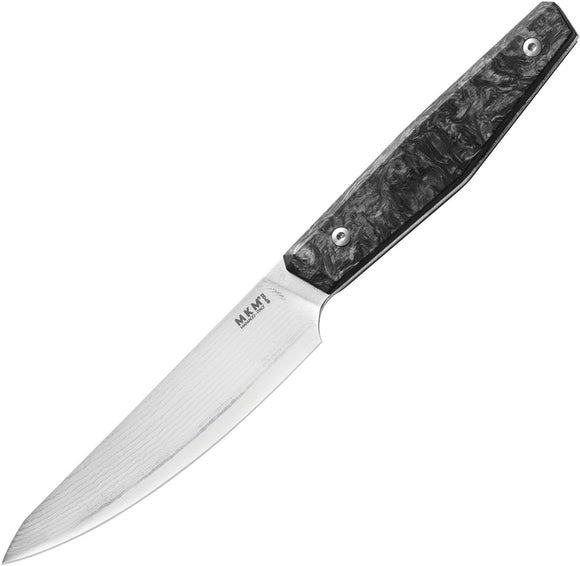 MKM-Maniago Knife Makers Prima Steak Carbon Fiber Fixed Blade Kitchen Knife PRSTCFD