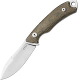 MKM-Maniago Knife Makers Pocket Tango 1 Green Micarta MagnaCut Fixed Blade Knife PT1GC