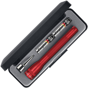 Mag-Lite Mini Maglite Red 5" Aluminum Water Resistant Flashlight 008