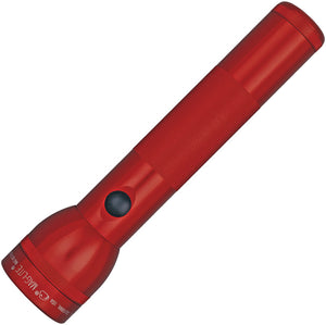 Mag-Lite 2D Red Aluminum 10" Water Resistant Flashlight 029