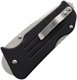 Main Street Knives Broadway Lockback Black G10 Folding S45VN Drop Pt Pocket Knife S007