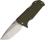 Main Street Knives Broadway Lockback OD Green G10 Folding S45VN Tanto Pocket Knife S008