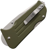 Main Street Knives Broadway Lockback OD Green G10 Folding S45VN Drop Pt Pocket Knife S009