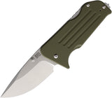Main Street Knives Broadway Lockback OD Green G10 Folding S45VN Drop Pt Pocket Knife S009