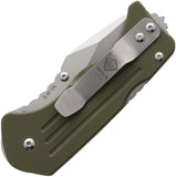 Main Street Knives Lombard Lockback OD Green G10 Folding S45VN Drop Pt Pocket Knife S015