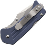 Main Street Knives Lombard Lockback Denim G10 Folding S45VN Drop Pt Pocket Knife S017