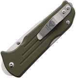 Main Street Knives Bourbon Lockback OD Green G10 Folding S45VN Drop Pt Pocket Knife S021