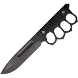 1881 Knifeworks USMC 2024 Black G10 1095 Fixed Blade Knife w/ Sheath S028