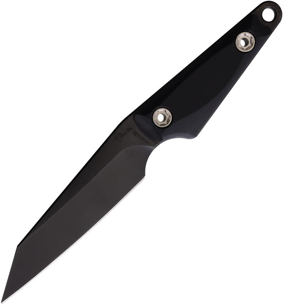 1881 Knifeworks By Medford UDT Black G10 1095CV Fixed Blade Knife S030