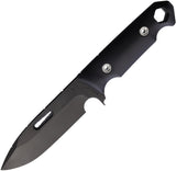 1882 Knifeworks STA Sniper Black G10 1095 Fixed Blade Knife w/ Sheath S031