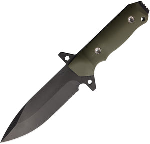 1881 Knifeworks By Medford AIO 2 OD Green G10 1095CV Fixed Blade Knife S037