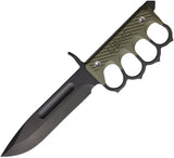 1881 Knifeworks USMC 2024 OD Green G10 1095 Fixed Blade Knife w/ Sheath S038