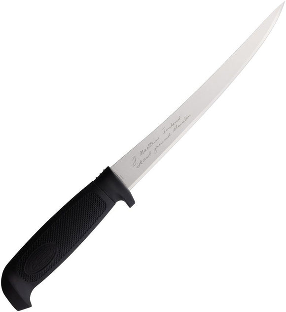 Marttiini Basic Black Stainless Fixed Blade Fillet Knife w/ Sheath 837010