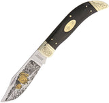 Marbles Turkey Clasp Wildlife Collectors Series Bone Tracks Folding Knife 369