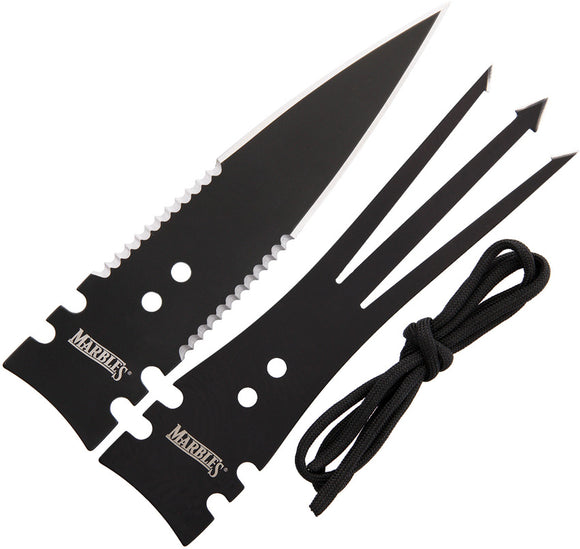 Marbles Knives Gig & Spear Heads Black Stainless 6.625