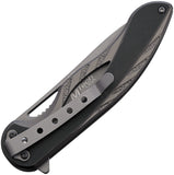 Mtech Linerlock Black Aluminum Folding Stainless Pocket Knife 2013BK