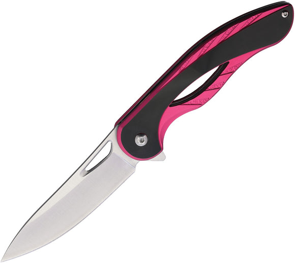 Mtech Linerlock Pink Aluminum Folding Stainless Pocket Knife 2013PK
