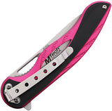 Mtech Linerlock Pink Aluminum Folding Stainless Pocket Knife 2013PK