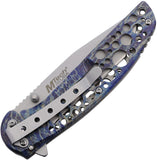 Mtech Linerlock Gray Stainless Steel Folding Tanto Pocket Knife 2015GY