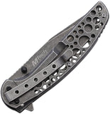 Mtech Linerlock Black Stainless Steel Folding Tanto Pocket Knife 2015SE