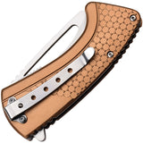 Mtech Linerlock A/O Bronze Aluminum Folding 3Cr13 Stainless Pocket Knife A1197BR