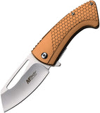 Mtech Linerlock A/O Bronze Aluminum Folding 3Cr13 Stainless Pocket Knife A1197BR