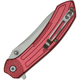 Mtech Linerlock A/O Red Aluminum Folding 3Cr13 Steel Pocket Knife A1201RD