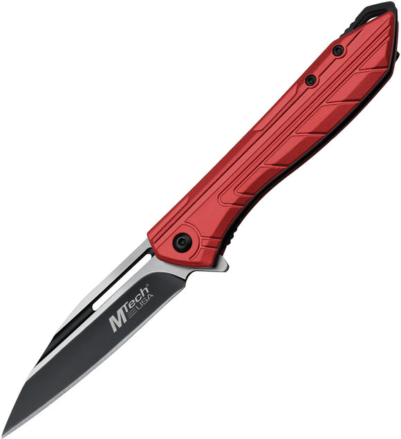 Mtech Linerlock A/O Red Aluminum Folding 3Cr13 Stainless Pocket Knife A1204RD